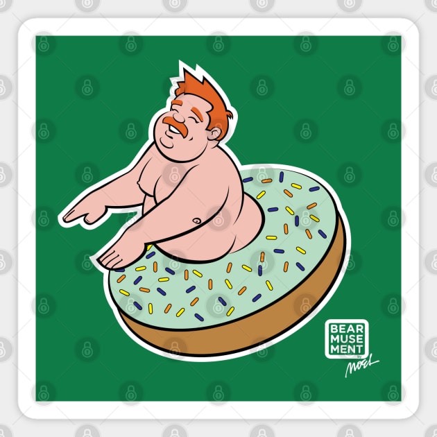 CHUNKIN' DONUTS Magnet by BEarMUSEMENT